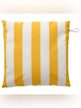 The IKEA GULLBERGSÖ cushion cover in yellow and white stripes